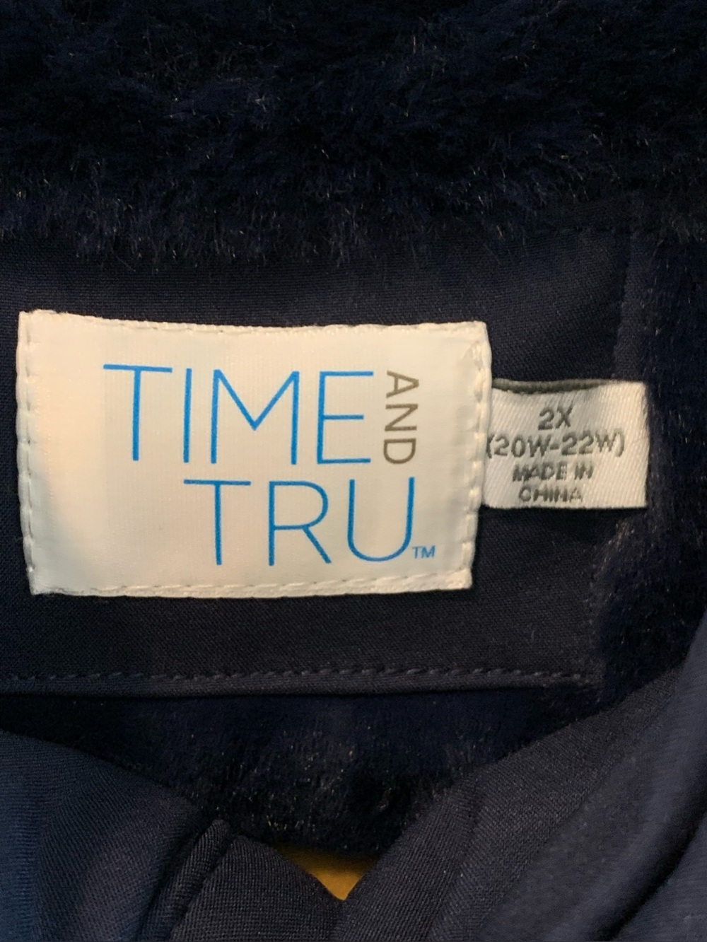 2X Time and Tru Women's Heavyweight Anorak Jacket with Faux Fur Trimmed Hood - Picture 6 of 8